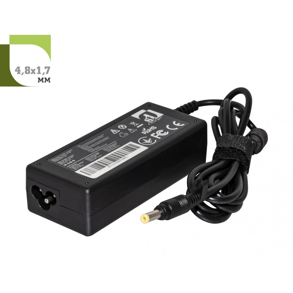 Блок живлення 1StCharger для ноутбука HP 18.5V 65W 3.5A 4.8х1.7мм (AC1STHP65WA1)