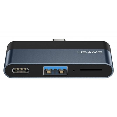 Концентратор USB Type-C Usams US-SJ491 Mini HUB Black (SJ491HUB01)