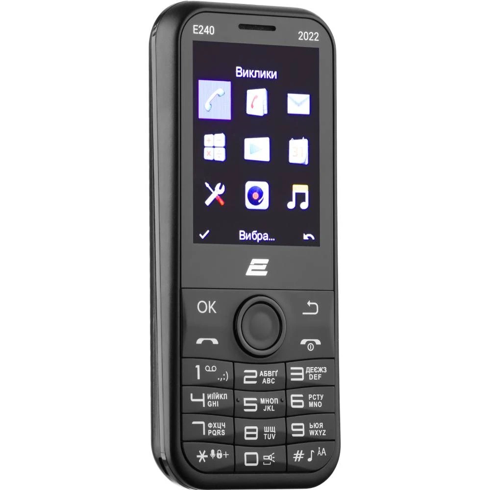 Мобильный телефон 2E E240 2022 Dual Sim Black (688130245159)