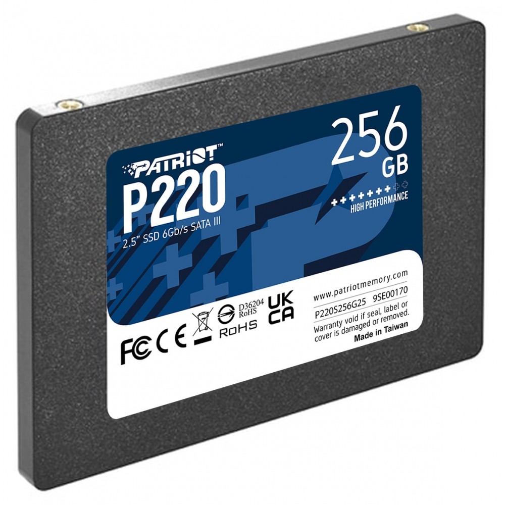 Накопитель SSD 256GB Patriot P220 2.5" SATAIII TLC (P220S256G25)