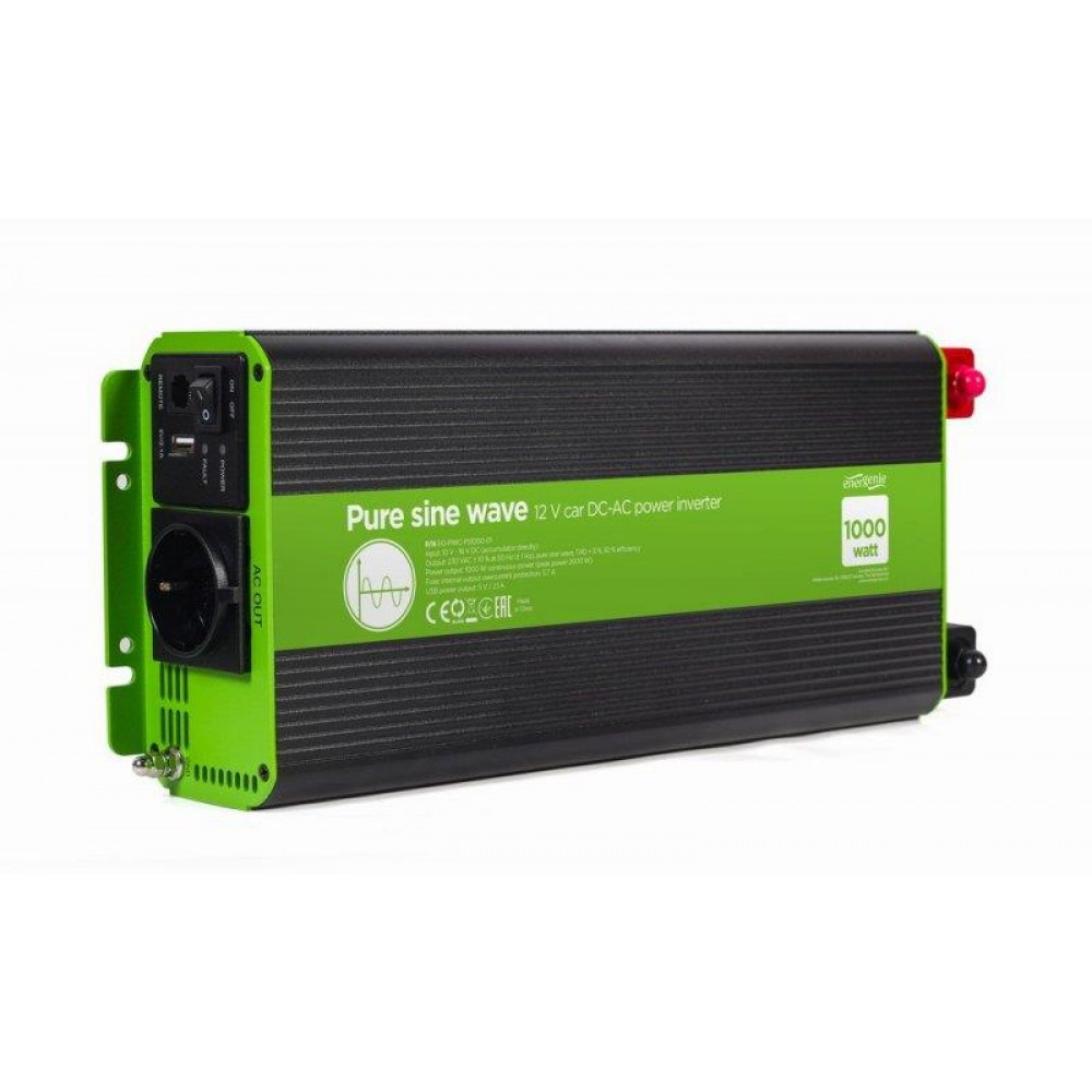 Инвертор напряжения EnerGenie EG-PWC-PS1000-01 1000W