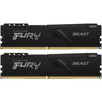 Модуль памяти DDR4 2x16GB/3200 Kingston Fury Beast Black (KF432C16BBK2/32)