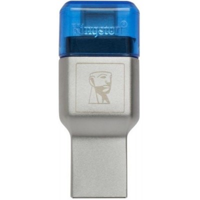 Кардидер Kingston MobileLite Duo 3C Dual Interface USB3.1 Type-A и Type-C microSD (FCR-ML3C) Metal Casing