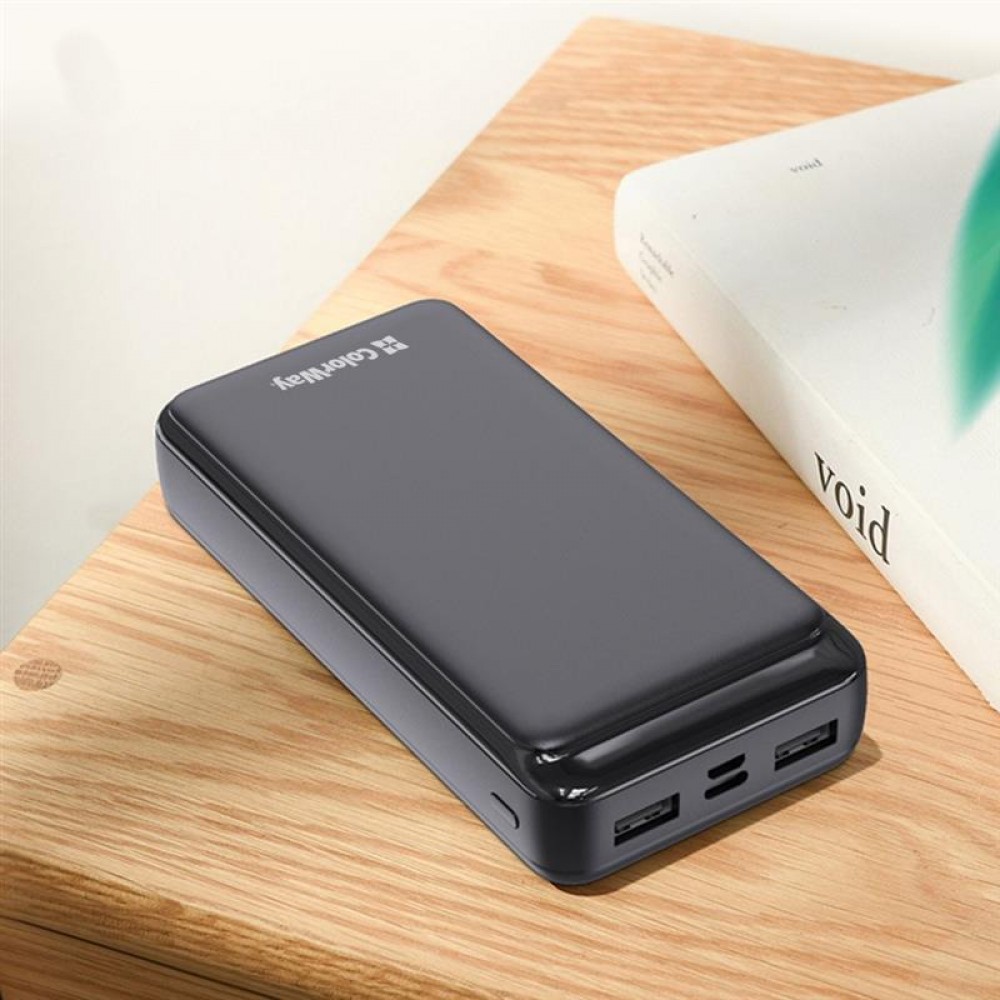 Power Bank ColorWay Slim 20000mAh Black (CW-PB200LPD2BK)