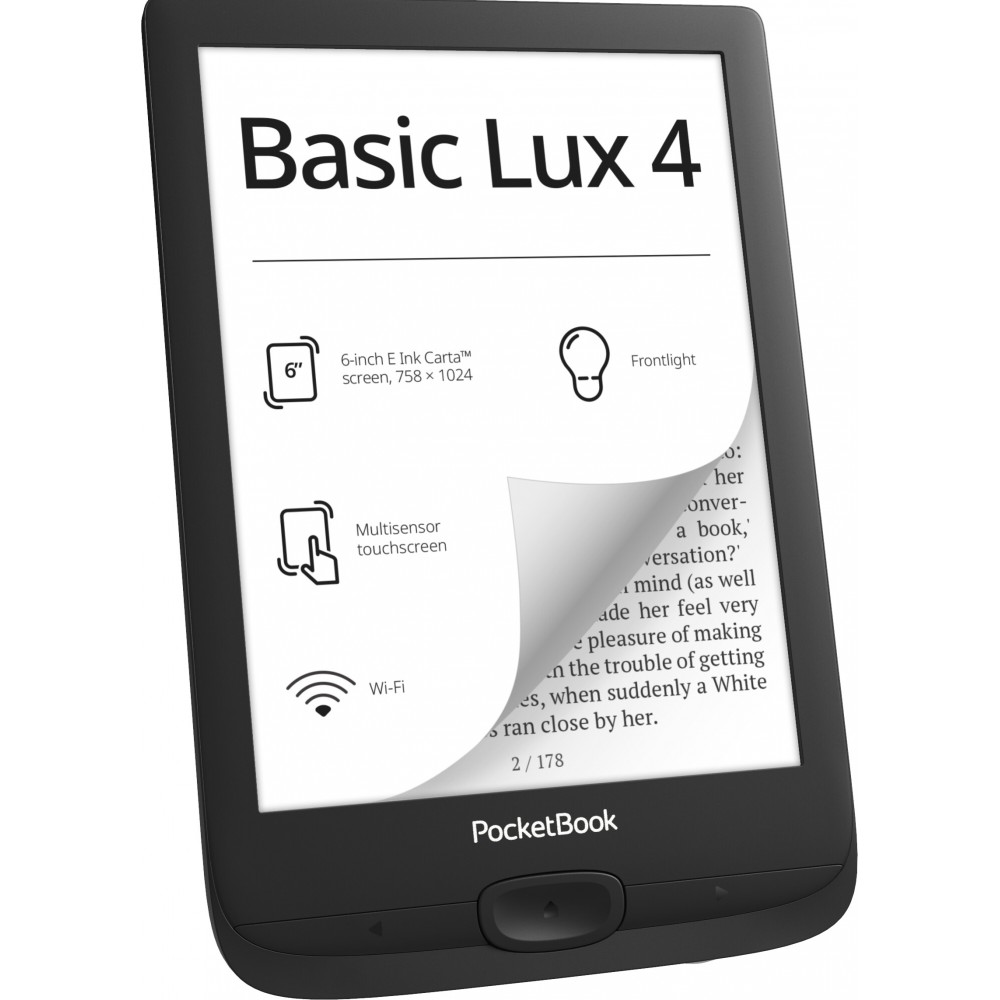 Электронная книга PocketBook 618 Basic Lux 4 Ink Black (PB618-P-CIS)