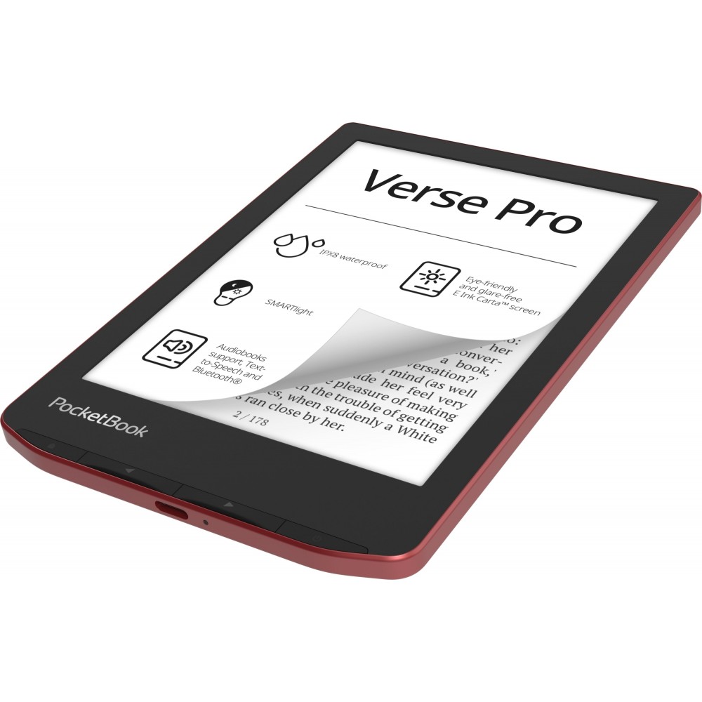 Электронная книга PocketBook 634 Verse Pro Passion Red (PB634-3-CIS)