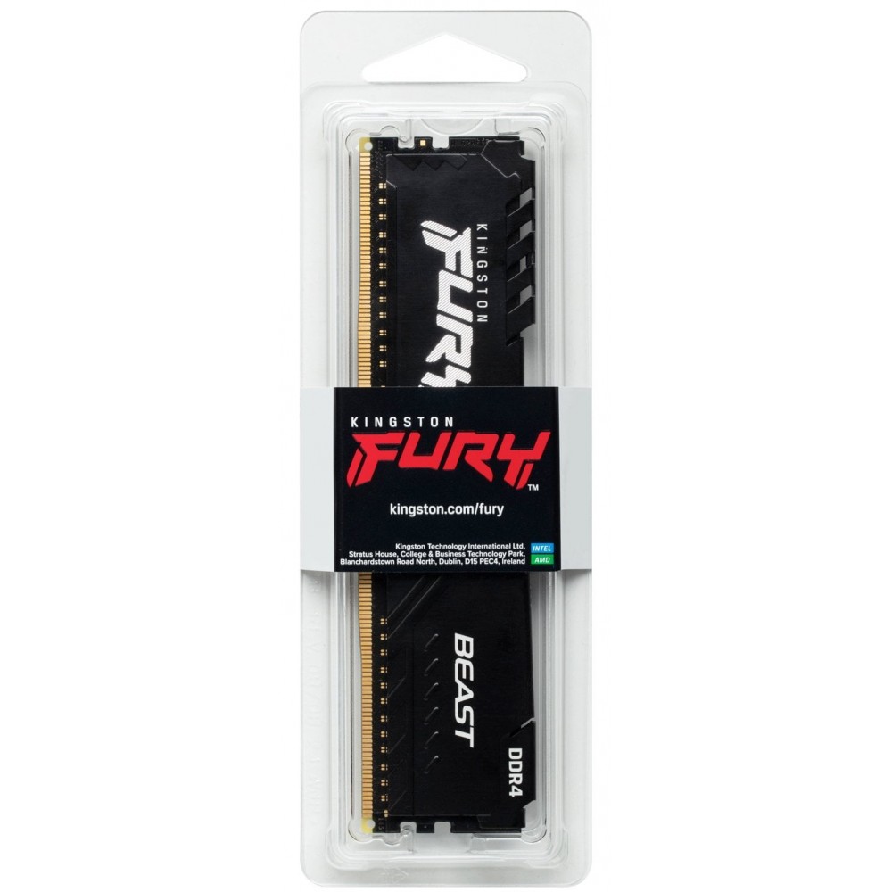 Модуль пам`ятi DDR4 16GB/3600 Kingston Fury Beast Black (KF436C18BB/16)