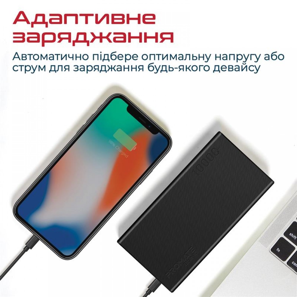 Универсальная мобильная батарея Promate Bolt-10 Black 10000mAh