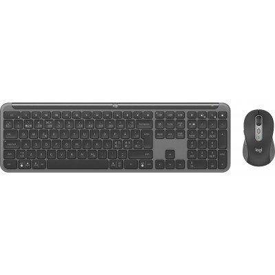 Комплект (клавиатура, мышь) беспроводной Logitech Signature Slim Combo MK950 Graphite (920-012490)