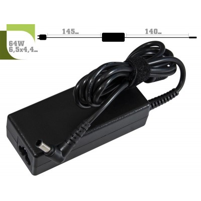 Адаптер питания 1StCharger для ноутбука Sony 16V 64W 4A 6.5х4.4мм + каб.живл. (AC1STSO64WA1)