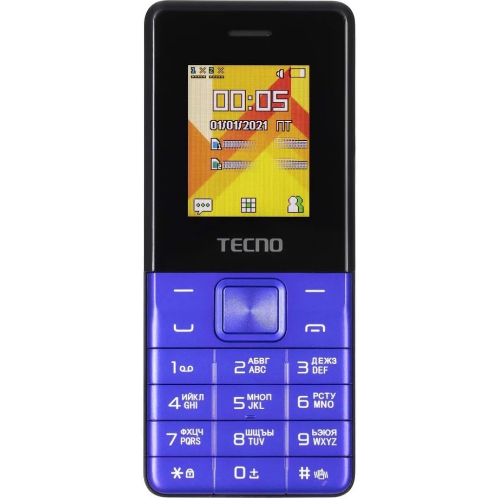 Мобильный телефон Tecno T301 Dual Sim Blue (4895180778698)