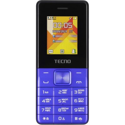 Мобильный телефон Tecno T301 Dual Sim Blue (4895180778698)