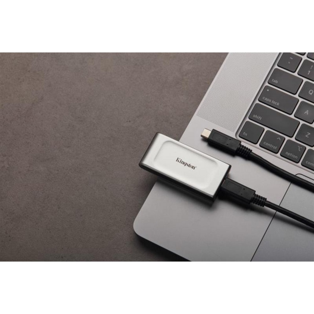 Накопитель наружный SSD Portable USB 500GB Kingston XS2000 Silver (SXS2000/500G)