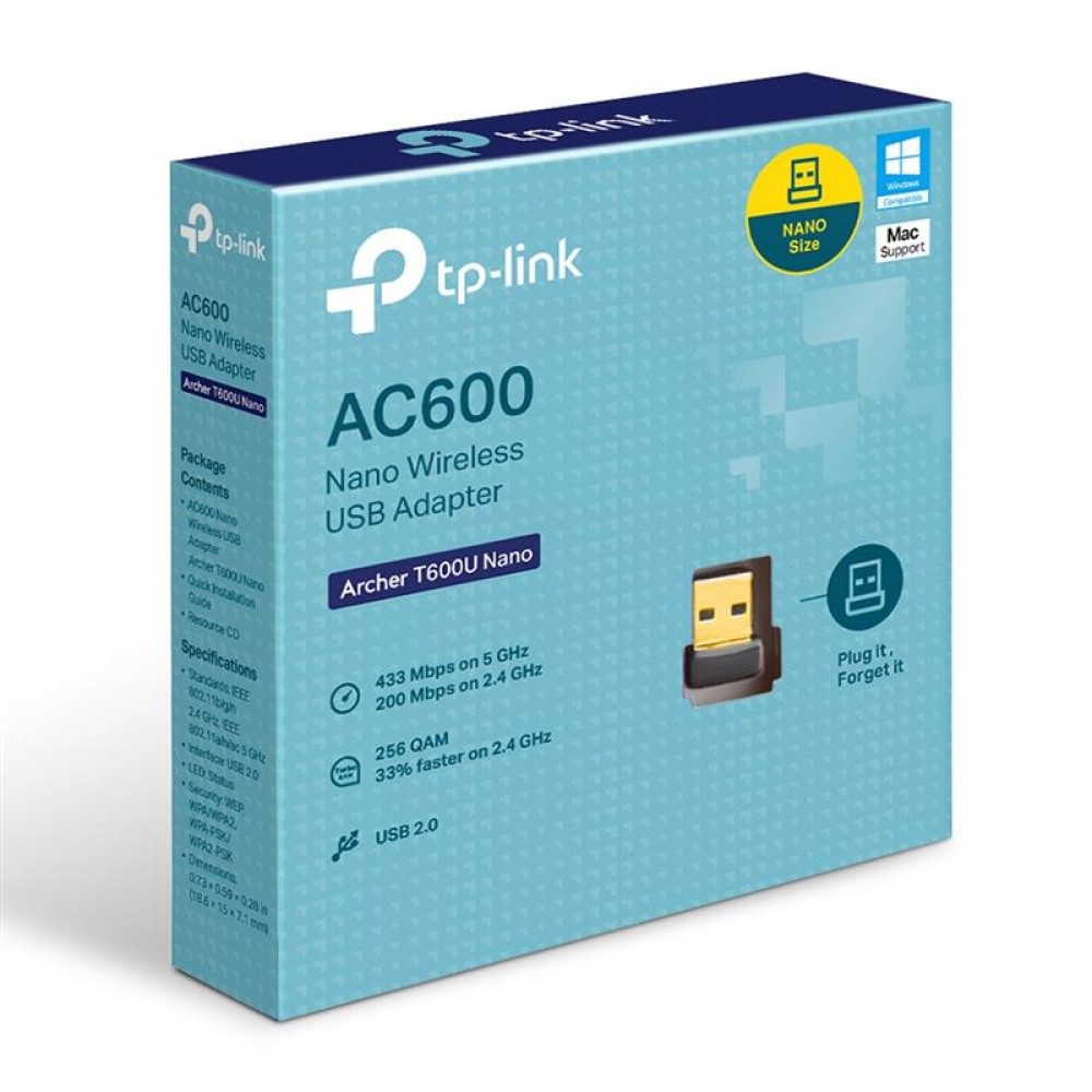 Беспроводной адаптер TP-Link Archer T600U Nano