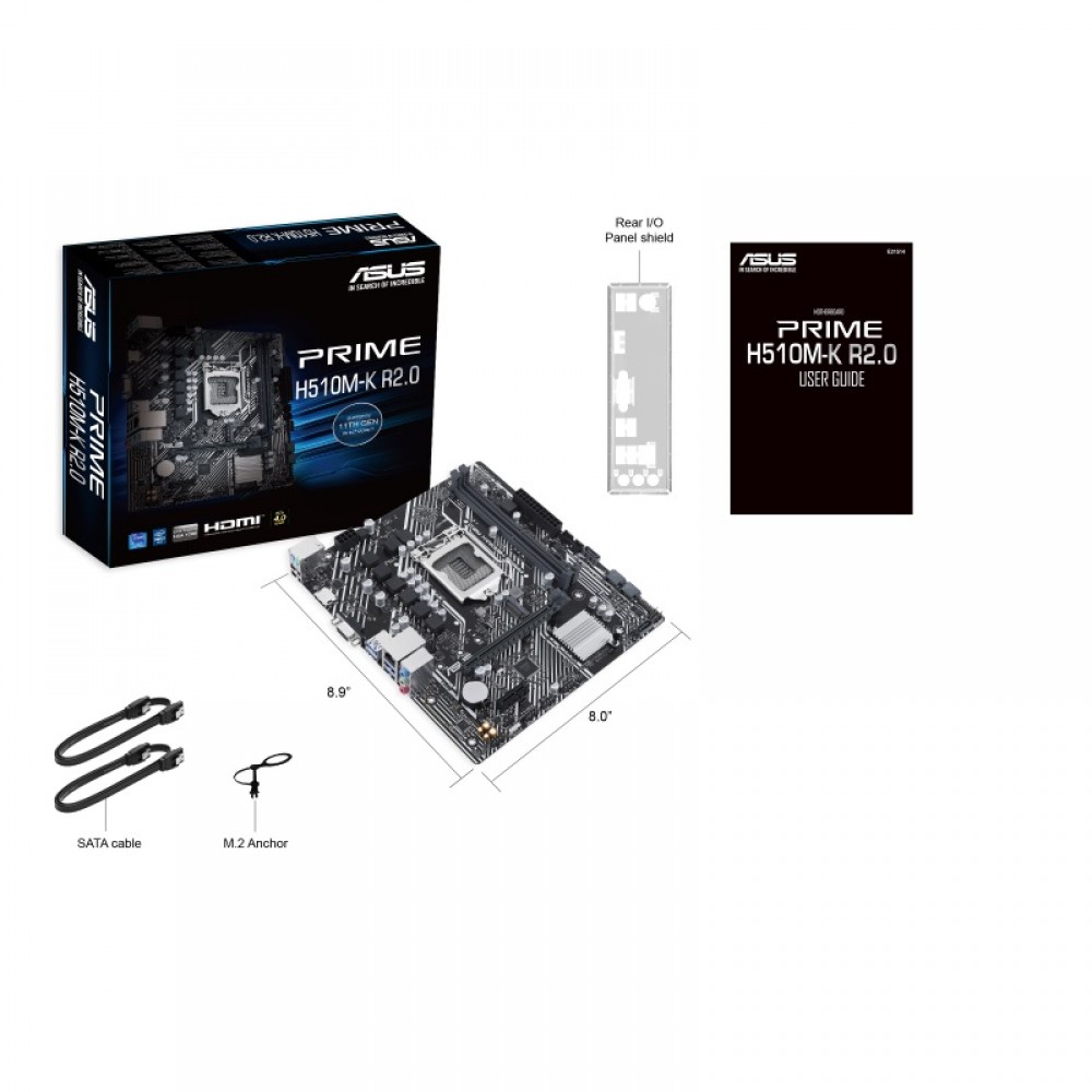 Материнская плата Asus Prime H510M-K R2.0 Socket 1200