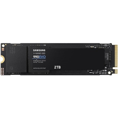 Накопитель SSD 2ТB Samsung 990 EVO M.2 2280 PCIe 5.0 x4 NVMe V-NAND TLC (MZ-V9E2T0BW)