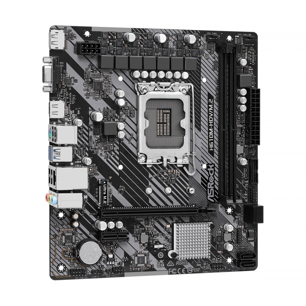 Материнская плата ASRock H610M-HDV/M.2 R2.0 Socket 1700