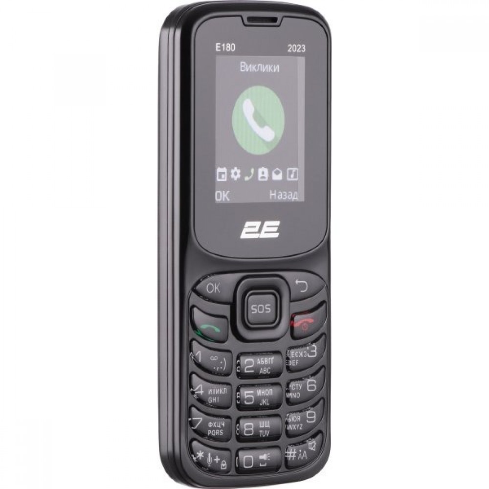 Мобильный телефон 2E E180 2023 Dual Sim Black (688130251044)