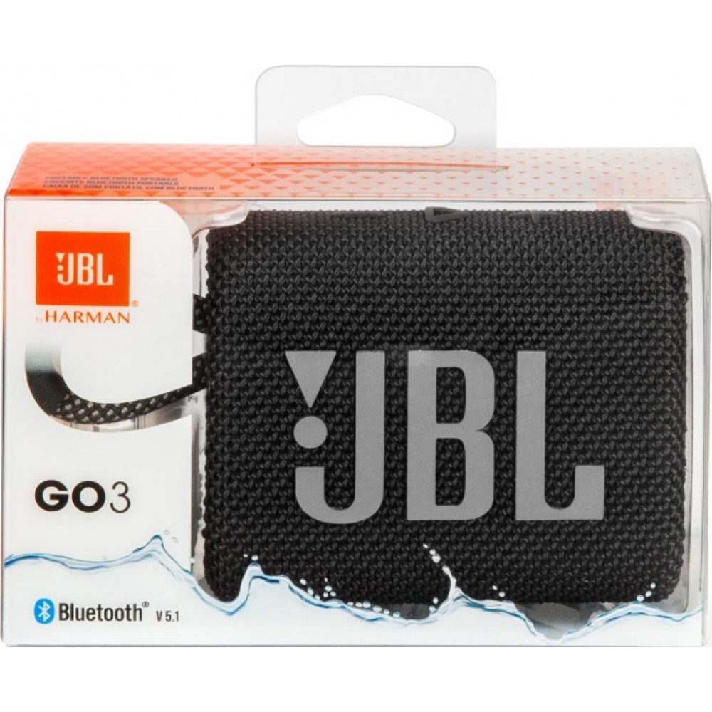 Акустическая система JBL GO 3 Black (JBLGO3BLK)