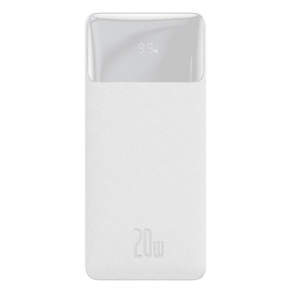 Универсальная мобильная батарея Baseus Bipow 20W 20000 mAh White (PPDML-M02) (1283126558771)