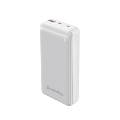 Power Bank ColorWay Slim 20000mAh White (CW-PB200LPG3WT-PD)