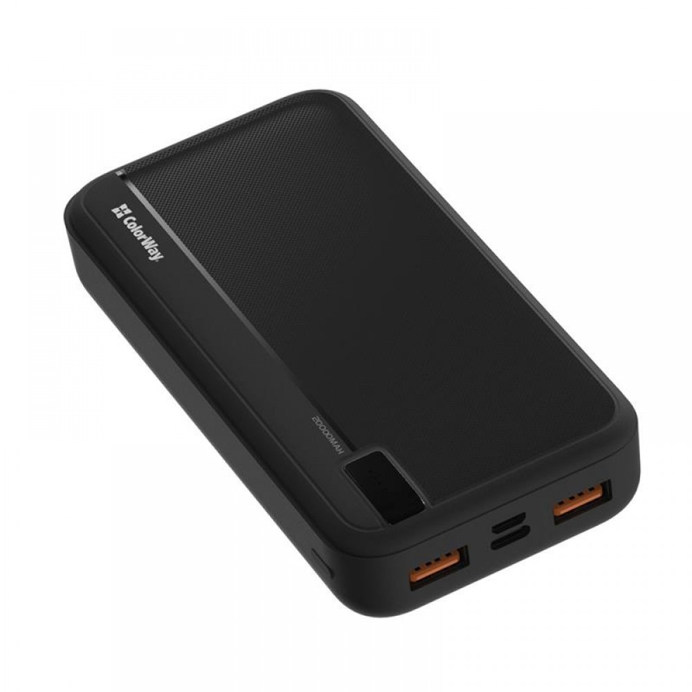 Универсальная мобильная батарея ColorWay High-power 20000mAh Black (CW-PB200LPA4BK-PD)