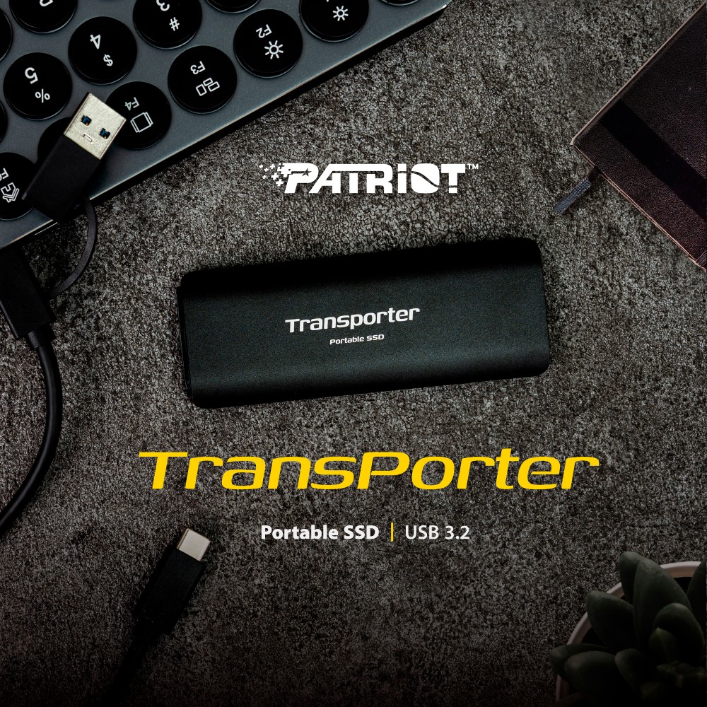 Накопитель наружный SSD USB 512GB Patriot Transporter Black (PTP512GPEC)