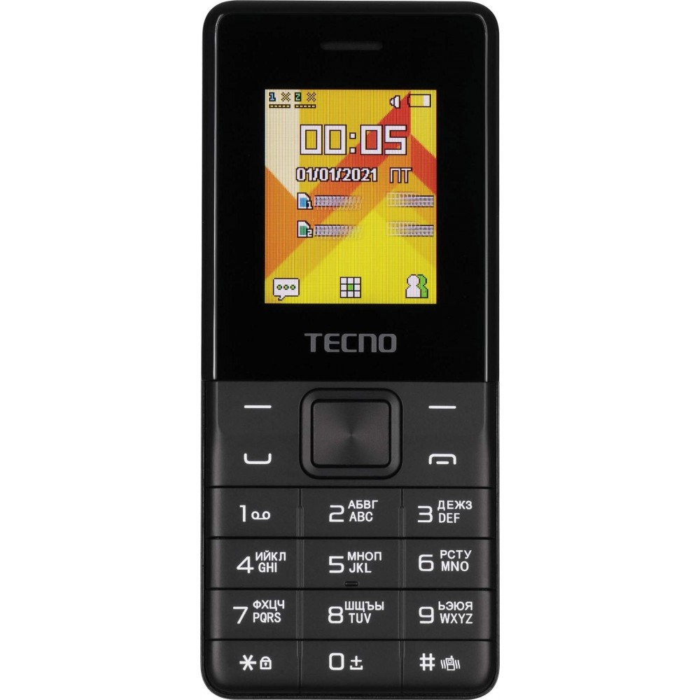 Мобильный телефон Tecno T301 Dual Sim Phantom Black (4895180778674)