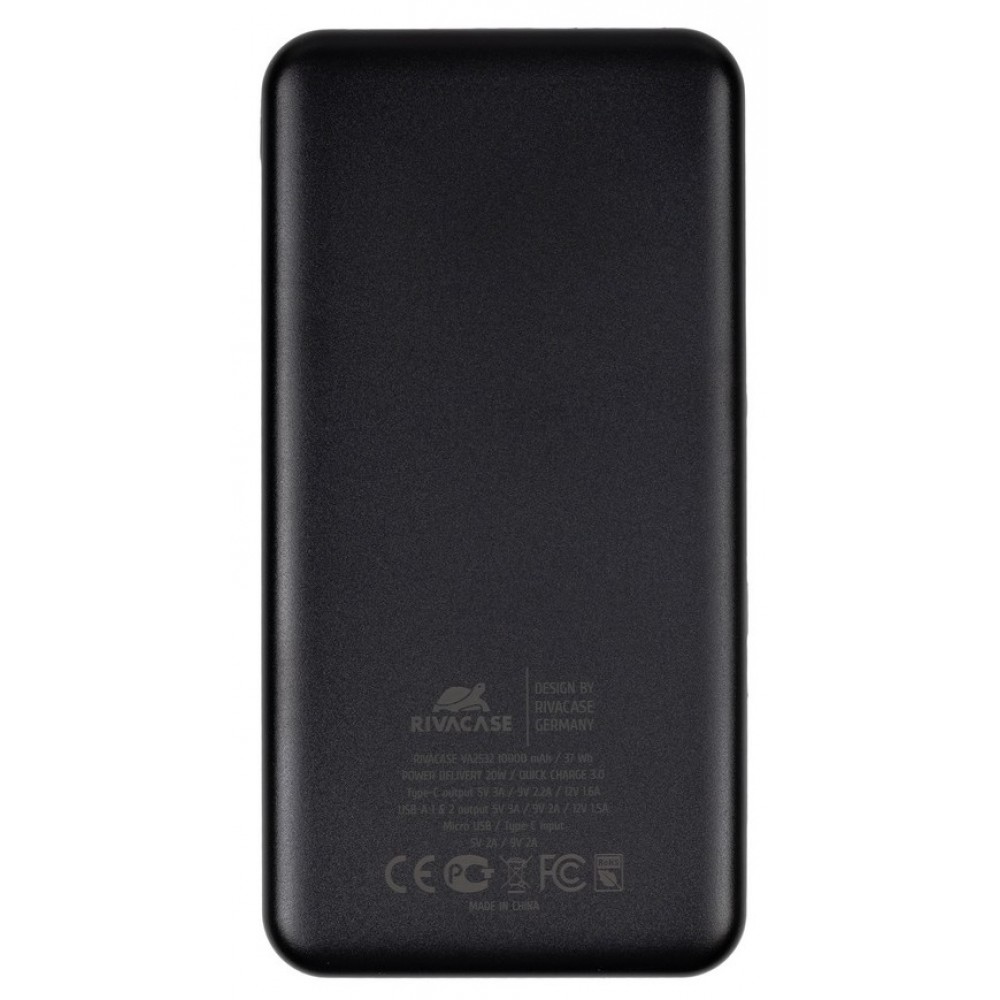 Универсальная мобильная батарея Rivacase Rivapower 10000mAh Black (VA2532)