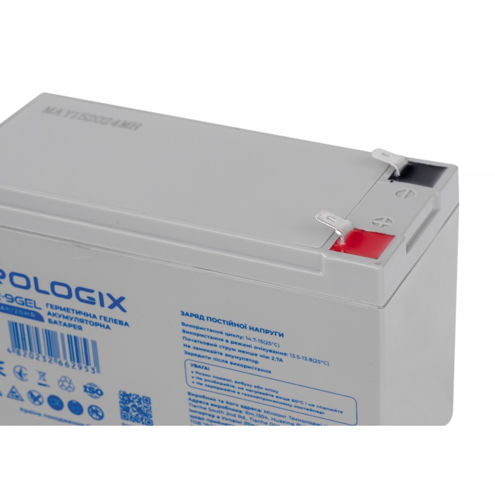 Акумуляторна батарея Prologix 12V 9AH (PL12-9GEL) GEL