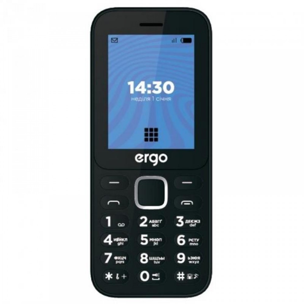 Мобильный телефон Ergo E241 Dual Sim Black