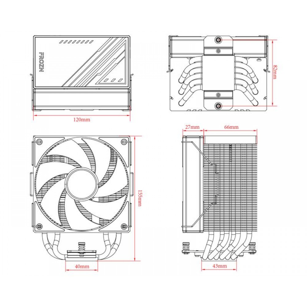 Кулер процесорний ID-Cooling Frozn A610 ARGB