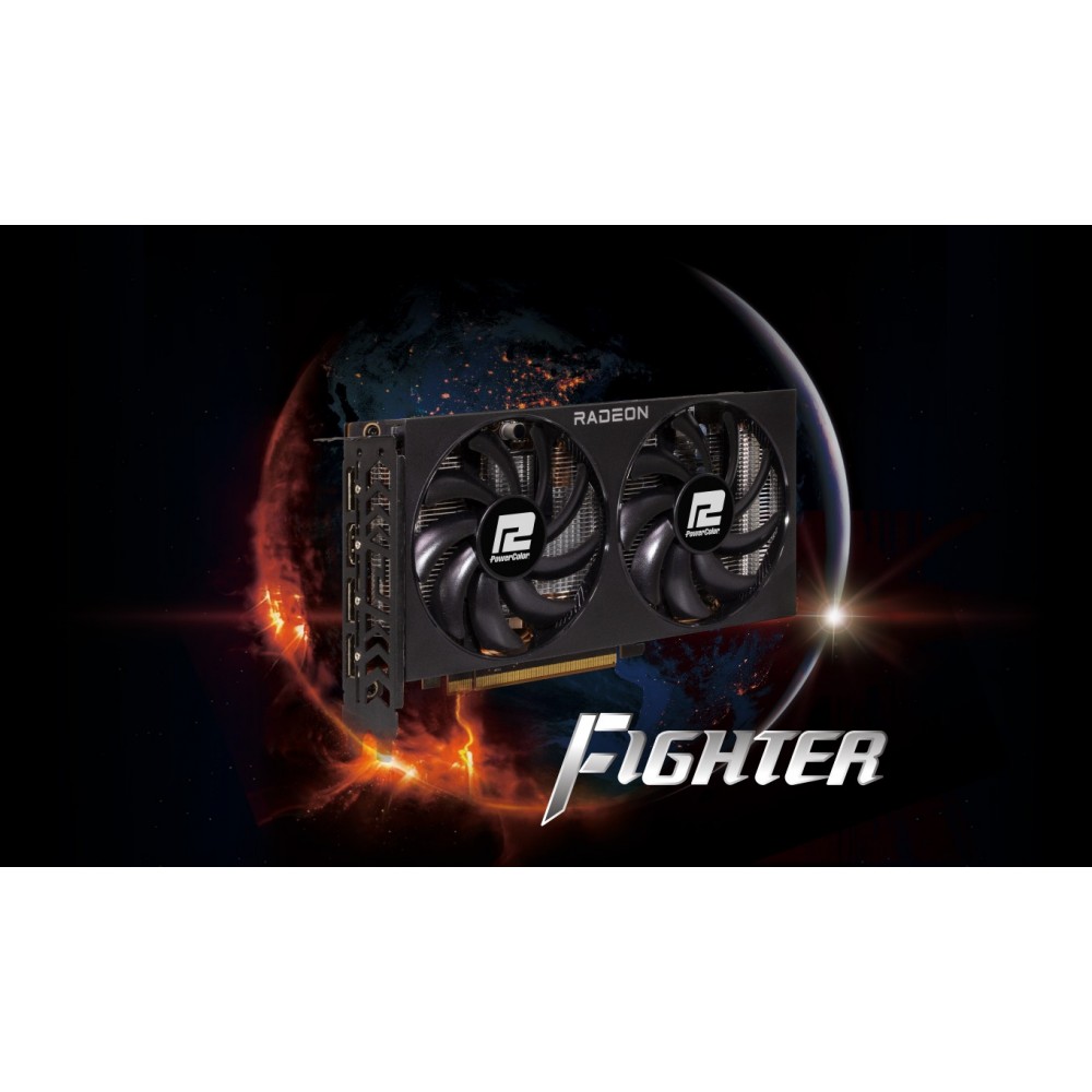 Відеокарта AMD Radeon RX 7600 8GB GDDR6 Fighter PowerColor (RX 7600 8G-F)