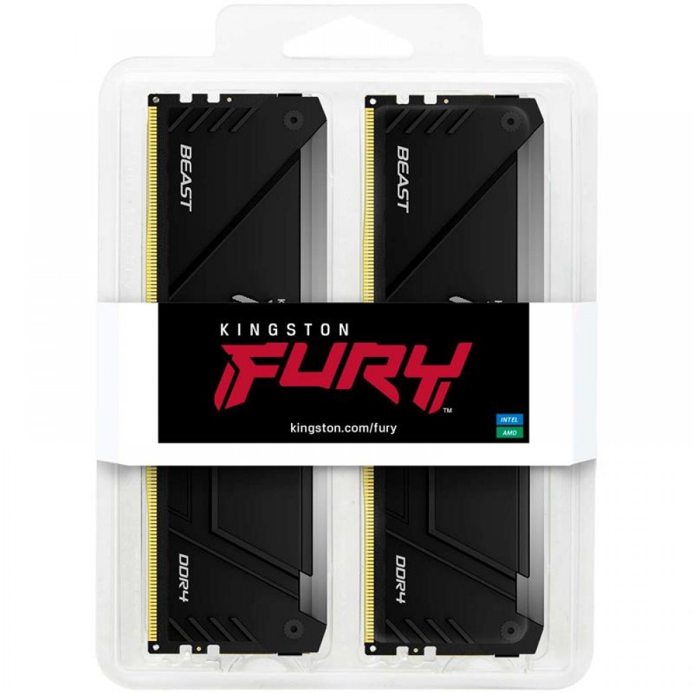 Модуль памяти DDR4 2x8GB/3600 Kingston Fury Beast RGB (KF436C17BB2AK2/16)