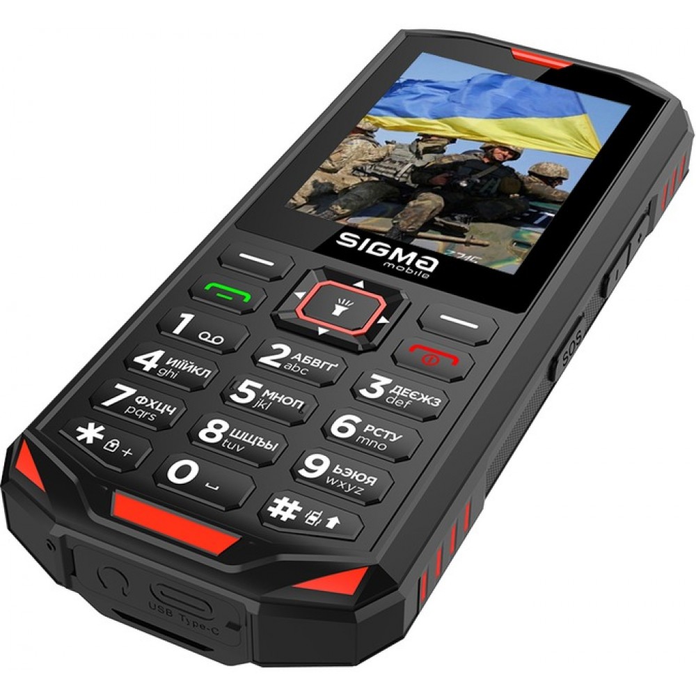 Мобильный телефон Sigma mobile X-treme PA68 Dual Sim Black/Red (4827798466520)