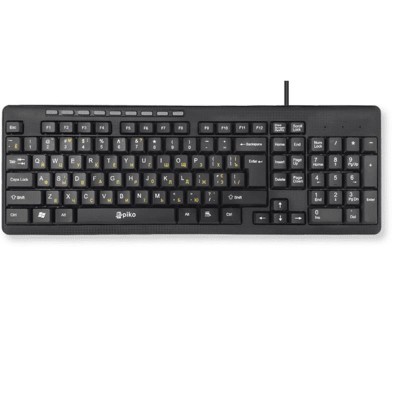 Клавиатура Piko KB-108 Ukr Black (1283126467103)