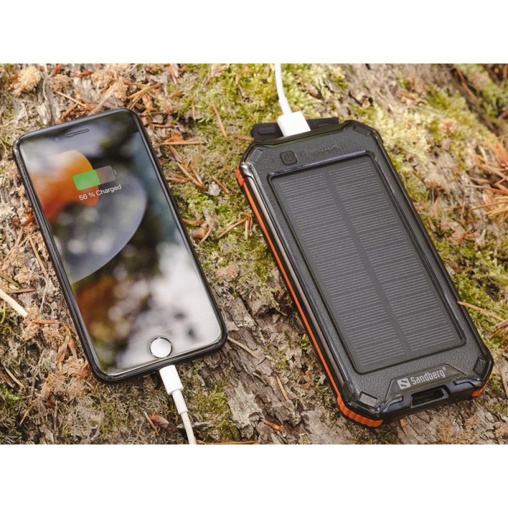 Универсальная мобильная батарея Sandberg 3in1 Solar Powerbank 10000mAh Black (420-72)