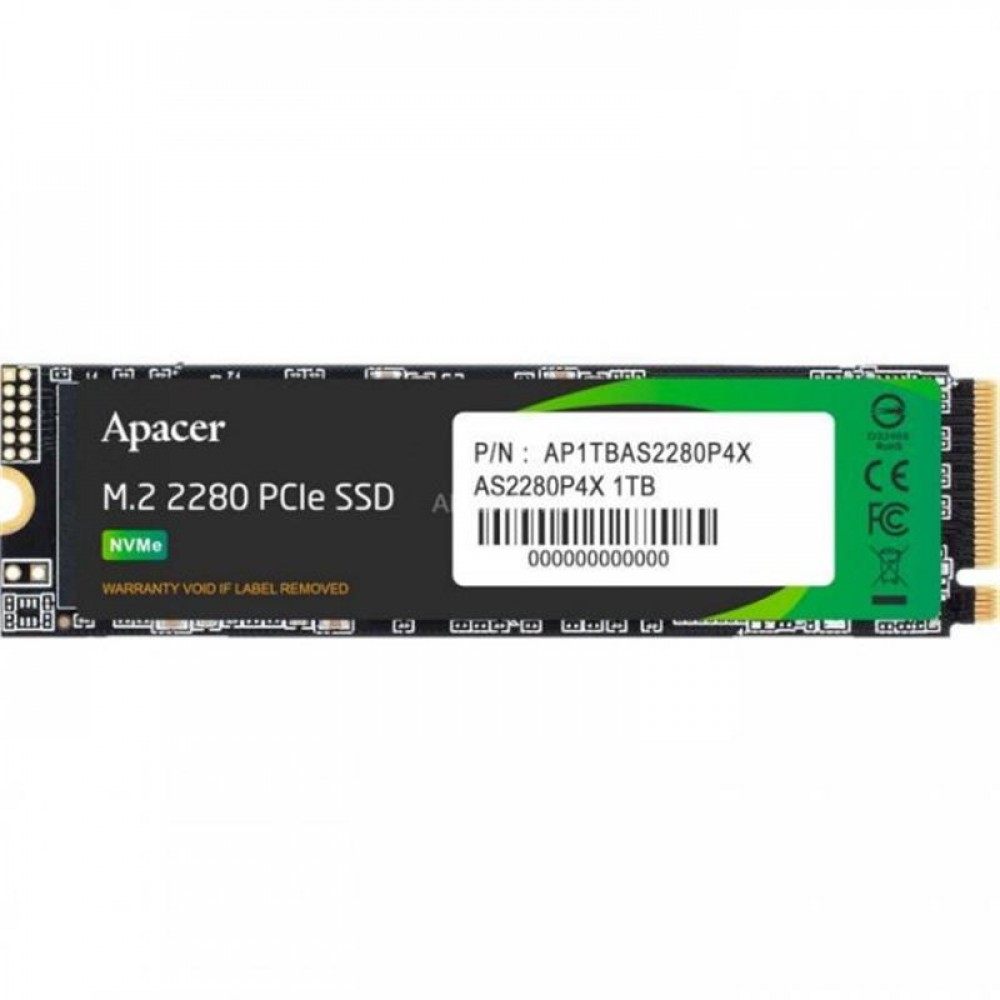 Накопитель SSD 1TB Apacer AS2280P4X M.2 PCIe 3.0 3D TLC (AP1TBAS2280P4X-1)