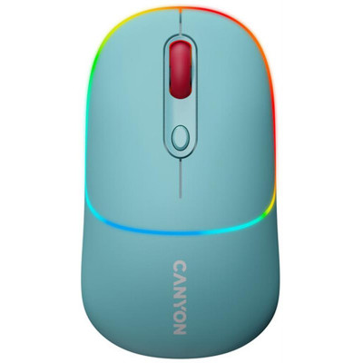 Мышь беспроводная Canyon MW-22 Dual Band RGB Wireless Dark Cyan (CNS-CMSW22DC)