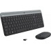 Комплект (клавиатура, мышка) беспроводной Logitech MK470 Graphite USB (920-009204)