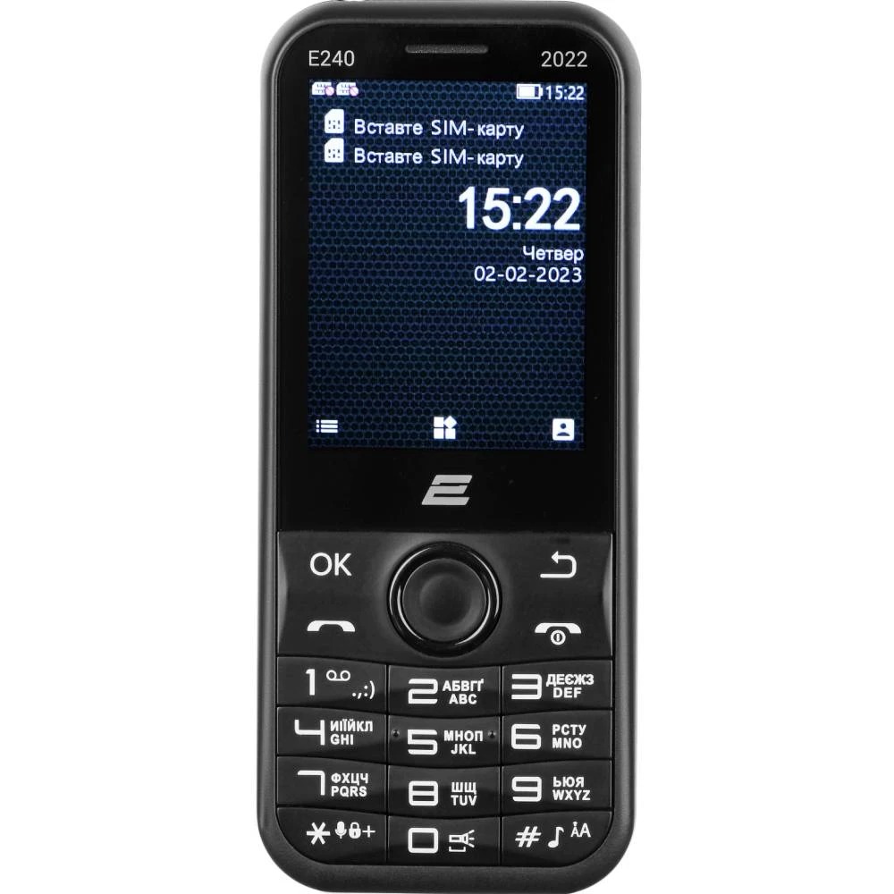 Мобильный телефон 2E E240 2022 Dual Sim Black (688130245159)