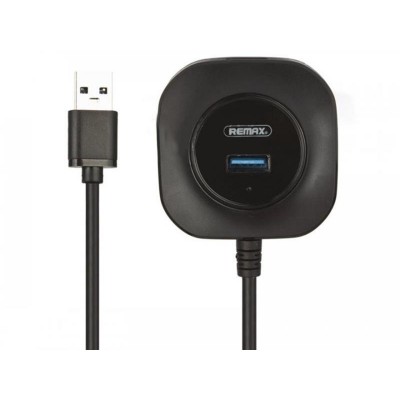 Концентратор USB 3.0 Remax RU-U8 Fonye 4хUSB3.0 Black (6954851296096)