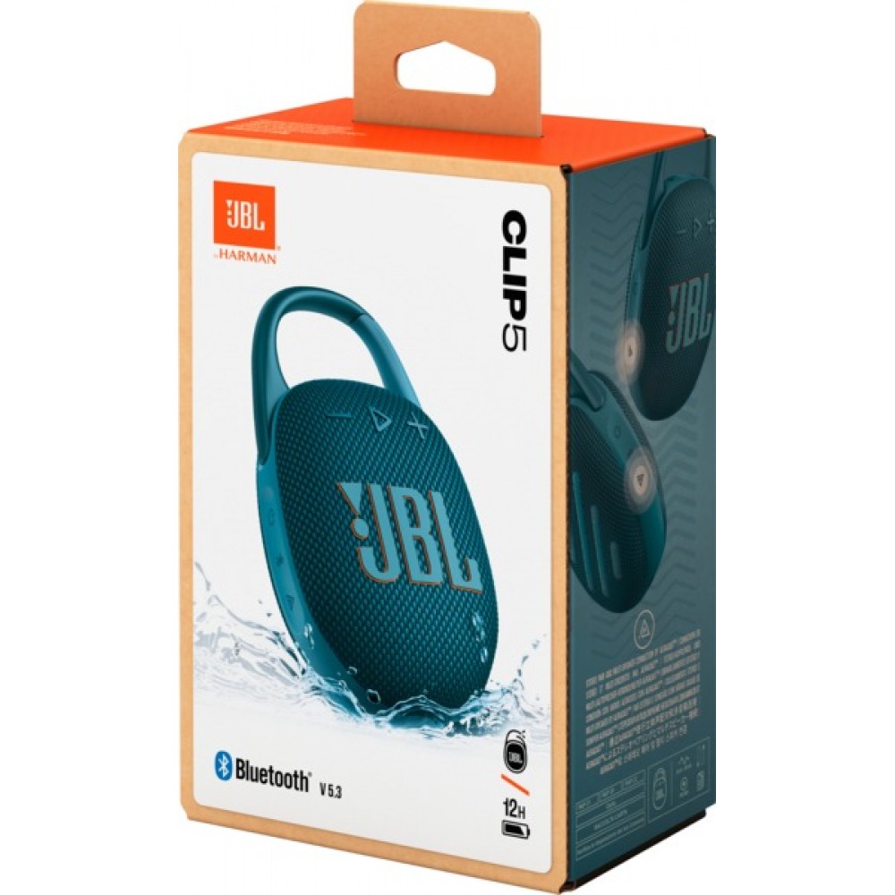 Акустическая система JBL Clip 5 Blue (JBLCLIP5BLU)