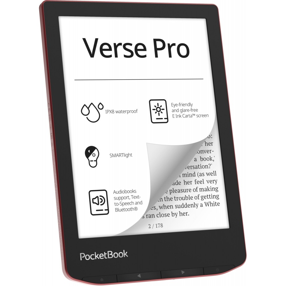 Электронная книга PocketBook 634 Verse Pro Passion Red (PB634-3-CIS)