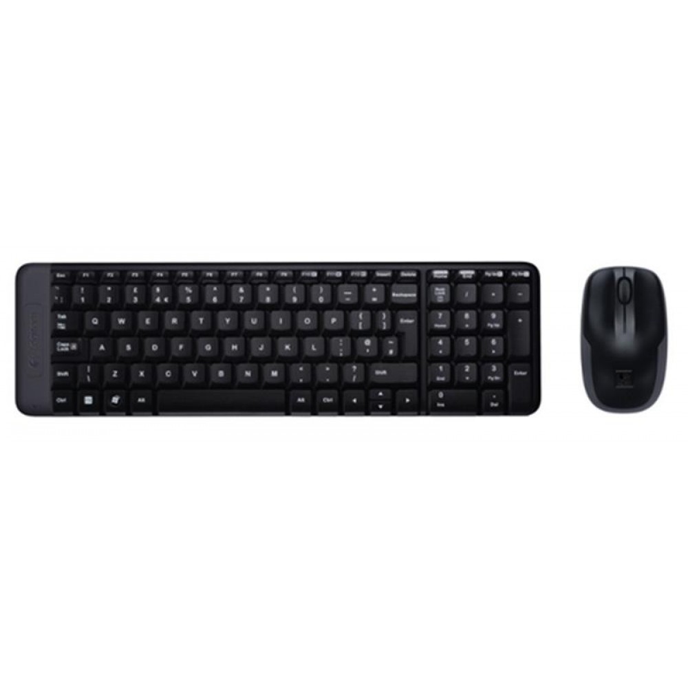 Комплект (клавиатура, мышка) беспроводной Logitech MK220 Black USB (920-003168)