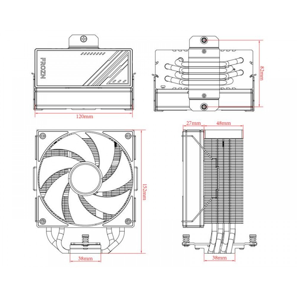 Кулер процесорний ID-Cooling Frozn A410 ARGB