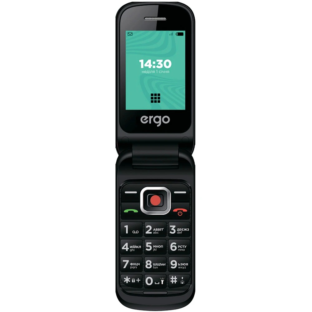 Мобильный телефон Ergo F241 Dual Sim Black