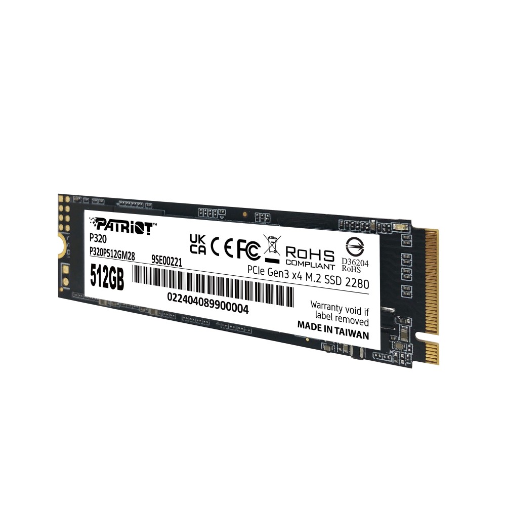 Накопичувач SSD 512GB Patriot P320 M.2 2280 PCIe 3.0 x4 NVMe TLC (P320P512GM28)