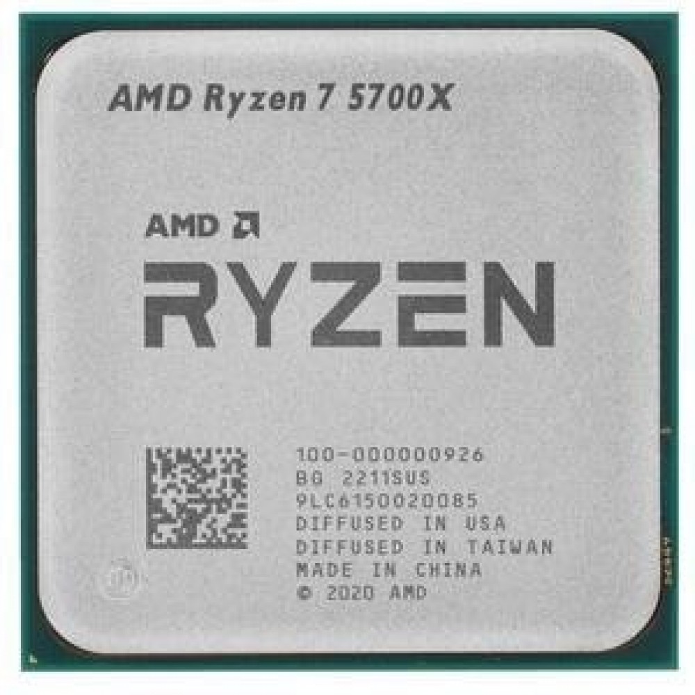 Процессор AMD Ryzen 7 5700X (3.4GHz 32MB 65W AM4) Tray (100-000000926)