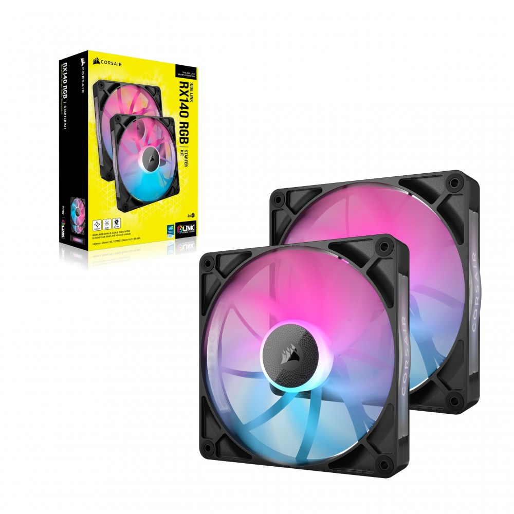 Вентилятор Corsair iCUE Link RX140 RGB PWM Dual Pack (CO-9051020-WW)